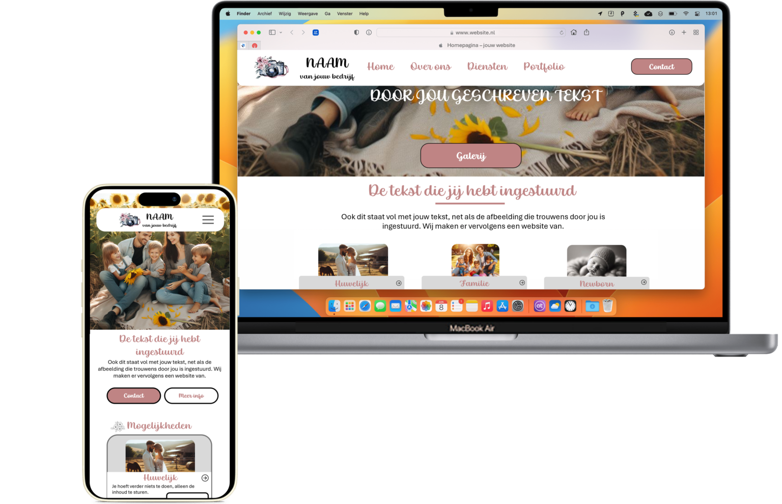 Website laten ontwerpen fotografie