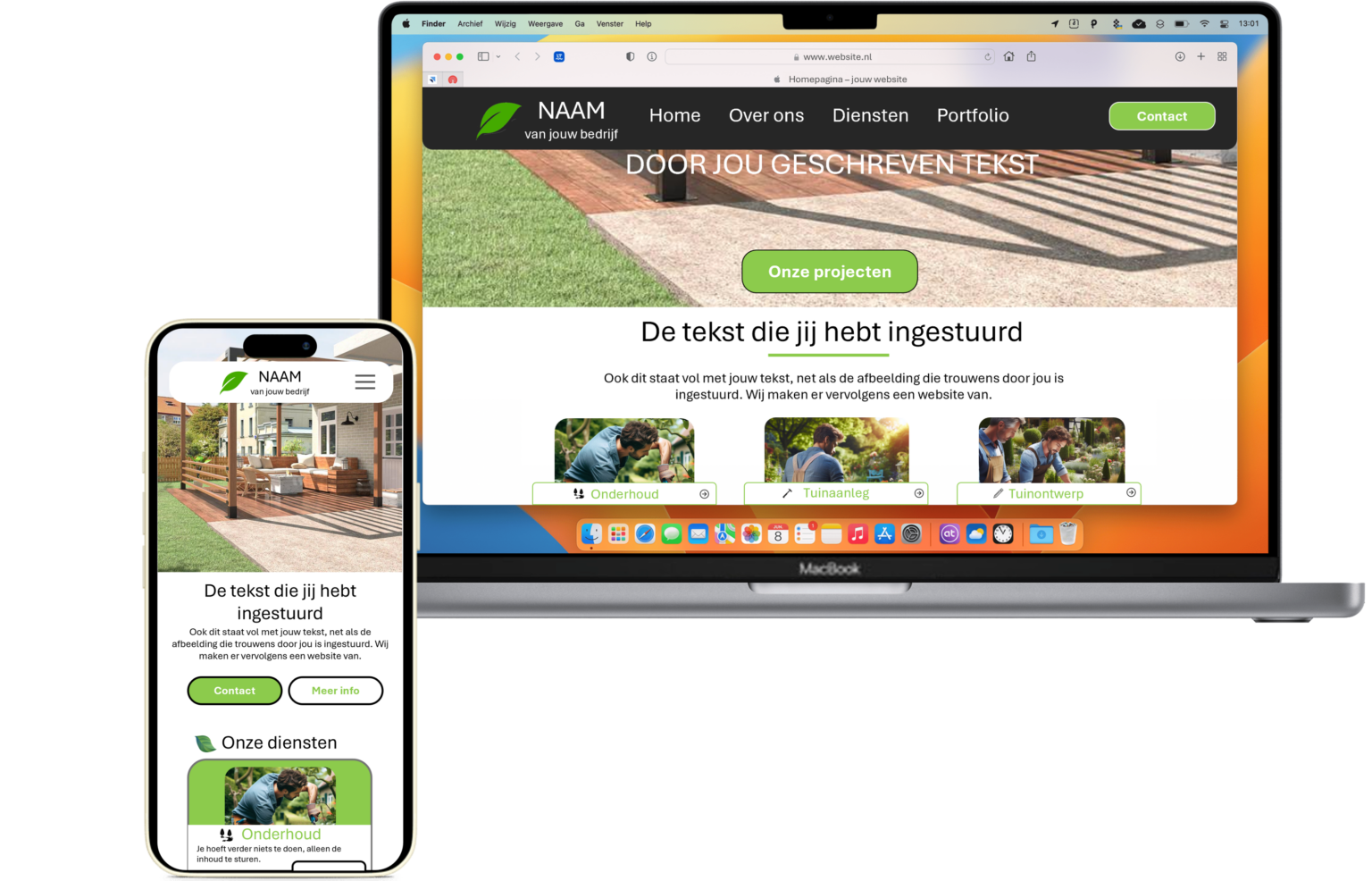 Website laten ontwerpen hovenier