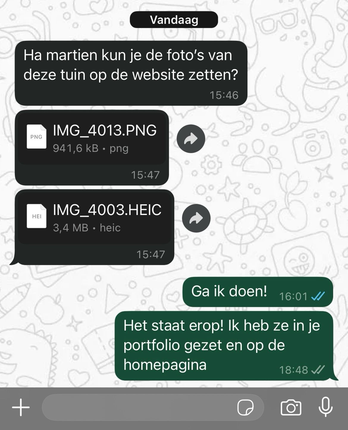 Deze hovenier heeft geen onderhoud aan zijn website